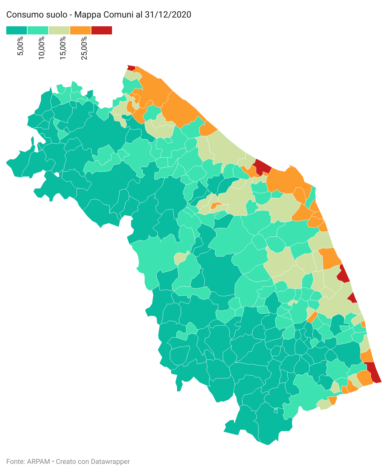 mappa comuni 2020